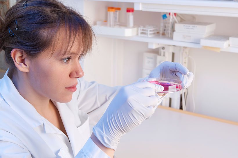 A research scientist in a lab